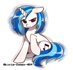 Size: 903x872 | Tagged: dead source, safe, artist:akivia-jones-404, dj pon-3, vinyl scratch, pony, g4, female, simple background, solo, transparent background