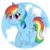 Size: 3500x3500 | Tagged: safe, artist:partypievt, rainbow dash, pegasus, pony, g4, backwards cutie mark, female, flying, high res, simple background, solo, transparent background