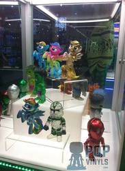 Size: 704x960 | Tagged: safe, rainbow dash, g4, official, c-3po, clone trooper, female, funko, funko hikari, irl, photo, star wars, the incredible hulk, toy, toy fair 2015