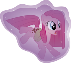 Size: 7443x6551 | Tagged: safe, artist:j5a4, pinkie pie, earth pony, pony, comic:the rose of life, g4, absurd resolution, alternate cutie mark, female, magic, mare, open mouth, simple background, solo, telekinesis, transparent background, vector