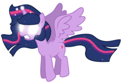 Size: 4420x3000 | Tagged: safe, artist:scourge707, twilight sparkle, alicorn, pony, g4, twilight's kingdom, female, glowing eyes, mare, simple background, solo, super saiyan princess, transparent background, twilight sparkle (alicorn), vector