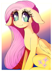 Size: 2329x3162 | Tagged: safe, artist:gemwist, fluttershy, g4, big eyes, female, high res, looking at you, solo