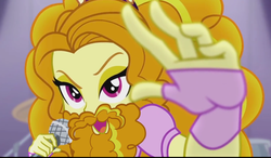 Size: 1237x721 | Tagged: safe, artist:thecheeseburger, edit, edited screencap, screencap, adagio dazzle, equestria girls, g4, beard, beard edit, female, solo, these are not the droids you're looking for