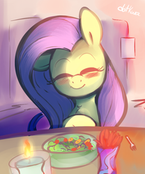 Size: 616x741 | Tagged: safe, artist:dotkwa, fluttershy, g4, blushing, cute, female, shyabetes, solo, valentine's day