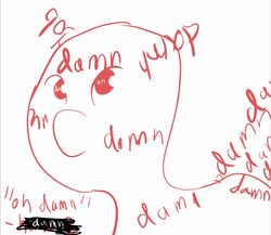 Size: 718x622 | Tagged: safe, artist:mydamnlittlepony, oc, oc only, oc:damn, damn, swearing, text