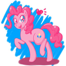 Size: 800x800 | Tagged: safe, artist:zokoira, pinkie pie, g4, female, pixiv, solo