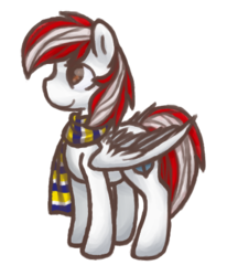 Size: 376x457 | Tagged: safe, artist:breadcipher, edit, pony, clothes, nation ponies, peru, ponified, scarf, simple background, solo, transparent background