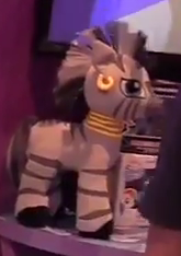 Size: 165x234 | Tagged: safe, zecora, zebra, g4, build-a-bear, irl, photo, plushie, toy fair 2015