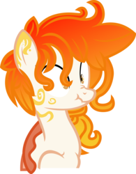 Size: 7011x9000 | Tagged: safe, artist:glessmlp, oc, oc only, oc:sunset fall, absurd resolution, scrunchy face, simple background, solo, transparent background