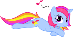 Size: 3000x1549 | Tagged: safe, artist:katequantum, oc, oc only, oc:sunset bliss, pony, unicorn, simple background, solo, transparent background