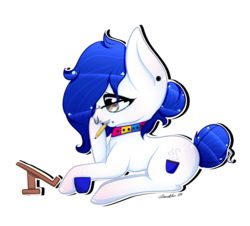 Size: 1000x903 | Tagged: safe, artist:cutieink, oc, oc only, earth pony, pony, pencil, simple background, solo, transparent background