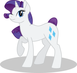 Size: 8000x7606 | Tagged: safe, artist:lisa400, rarity, g4, .svg available, absurd resolution, raised hoof, raised tail, simple background, smiling, transparent background, vector, wink