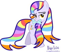 Size: 3878x3324 | Tagged: safe, artist:meganlovesangrybirds, oc, oc only, oc:colour spell, alternate hairstyle, high res, simple background, solo, transparent background