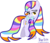 Size: 3878x3324 | Tagged: safe, artist:meganlovesangrybirds, oc, oc only, oc:colour spell, alternate hairstyle, high res, simple background, solo, transparent background