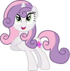 Size: 9800x10000 | Tagged: safe, artist:strawberry-pannycake, sweetie belle, g4, absurd resolution, female, looking at you, older, open mouth, simple background, smiling, solo, svg, transparent background, vector