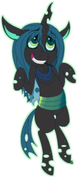 Size: 335x750 | Tagged: safe, artist:dr-idiot, queen chrysalis, changeling, changeling queen, g4, female, simple background, solo, transparent background