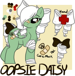 Size: 594x606 | Tagged: safe, artist:ocrystal, oc, oc only, oc:oopsie daisy, earth pony, pony, solo