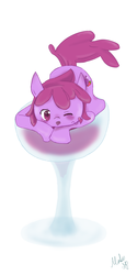 Size: 960x1920 | Tagged: safe, artist:mabu, berry punch, berryshine, g4, wine, wine glass