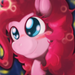 Size: 1000x1000 | Tagged: safe, artist:ushiro no kukan, pinkie pie, g4, female, pixiv, solo