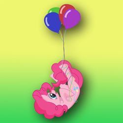 Size: 900x900 | Tagged: safe, artist:squiby-327, pinkie pie, g4, balloon, female, solo