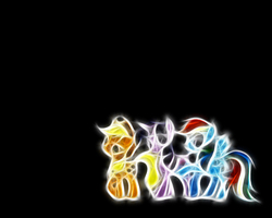 Size: 1280x1024 | Tagged: artist needed, safe, applejack, rainbow dash, twilight sparkle, g4