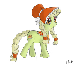 Size: 893x775 | Tagged: safe, artist:flak--k, granny smith, pony, g4, female, solo, young granny smith, younger
