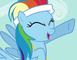 Size: 469x370 | Tagged: safe, screencap, rainbow dash, pegasus, pony, g4, female, headband, solo, sweatband