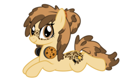 Size: 1024x675 | Tagged: safe, artist:bubblestormx, oc, oc only, oc:cookie dancer, earth pony, pony, cookie, food, headphones, solo