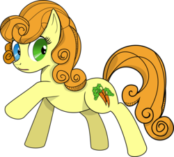 Size: 711x644 | Tagged: safe, artist:dsana, carrot top, golden harvest, g4, female, heterochromia, solo