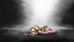 Size: 4800x2700 | Tagged: safe, artist:flamevulture17, fluttershy, g4, crying, female, solo
