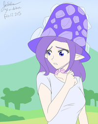 Size: 800x1007 | Tagged: safe, artist:jonfawkes, rarity, human, g4, 30 minute art challenge, elf ears, humanized