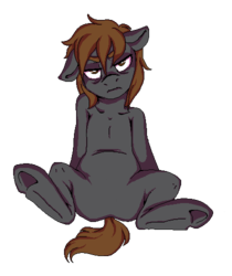 Size: 420x500 | Tagged: safe, artist:pitchpatch, oc, oc only, the cynical pony, underhoof