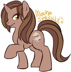 Size: 636x643 | Tagged: safe, artist:clovercoin, oc, oc only, oc:mocha delight, pony, cloverly ponies, solo