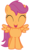 Size: 1600x2664 | Tagged: safe, artist:invictusnoctis, scootaloo, g4, cute, cutealoo, eyes closed, female, happy, open mouth, simple background, smiling, solo, transparent background, vector