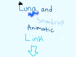 Size: 2048x1536 | Tagged: safe, artist:fiona brown, princess luna, oc, oc:snowdrop, g4, animatic, link below, news, text