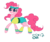 Size: 1560x1316 | Tagged: safe, artist:alipes, pinkie pie, g4, female, solo, workout outfit