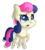 Size: 1565x1738 | Tagged: safe, artist:drawntildawn, bon bon, sweetie drops, earth pony, pony, g4, bon bon is not amused, chibi, female, raised hoof, simple background, solo, transparent background, unamused, watermark