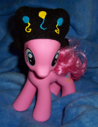 Size: 606x779 | Tagged: safe, artist:alipes, pinkie pie, ask pinkie pierate, g4, ask, hat, irl, photo, solo, toy, tumblr