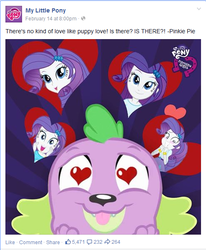 Size: 495x601 | Tagged: safe, rarity, spike, equestria girls, g4, facebook