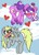 Size: 594x820 | Tagged: safe, artist:colorfulwonders, derpy hooves, screwball, pegasus, pony, g4, blushing, colored hooves, derpball, duo, female, flying, heart, lesbian, mare, no tail, shipping, unshorn fetlocks