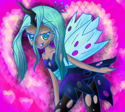 Size: 888x800 | Tagged: safe, artist:j2y8n2x, queen chrysalis, human, g4, female, humanized, solo