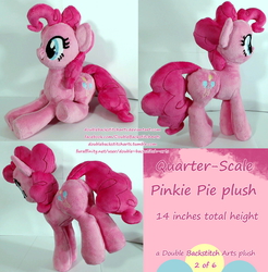 Size: 1920x1950 | Tagged: safe, artist:doublebackstitcharts, pinkie pie, g4, butt, irl, photo, plot, plushie