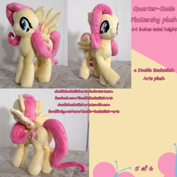 Size: 2500x2498 | Tagged: safe, artist:doublebackstitcharts, fluttershy, g4, high res, irl, photo, plushie, solo
