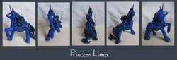 Size: 1280x433 | Tagged: safe, artist:casynuf, princess luna, g4, female, sculpture, solo