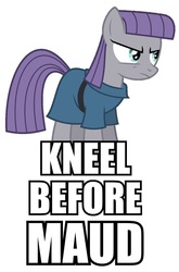 Size: 680x1028 | Tagged: safe, maud pie, g4, general zod, image macro, kneel before zod, meme, solo, superman