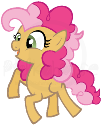 Size: 375x465 | Tagged: safe, artist:ashidaii, oc, oc only, oc:silly string, female, filly, offspring, parent:cheese sandwich, parent:pinkie pie, parents:cheesepie, younger