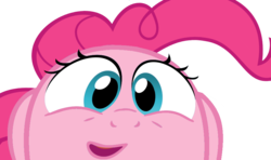 Size: 900x532 | Tagged: safe, artist:pinkiepiemike, pinkie pie, g4, faic, female, looking, recolor, simple background, solo, transparent background, vector
