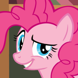 Size: 675x675 | Tagged: safe, artist:pinkiepiemike, pinkie pie, g4, bad poker face, female, recolor, solo