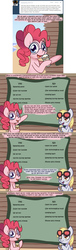 Size: 900x2971 | Tagged: safe, artist:solar-slash, derpy hooves, pinkie pie, pegasus, pony, ask pinkie pie solutions, g4, ask, comic, dizzy hooves, female, glasses, ice cream, mare, tumblr