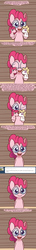 Size: 600x4200 | Tagged: safe, artist:solar-slash, pinkie pie, surprise, ask pinkie pie solutions, g1, g4, ask, comic, glasses, puppet, tumblr